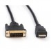 Кабель мультимедийный Vinga HDMI to DVI 24+1 3.0m (HDMIDVI01-3.0)