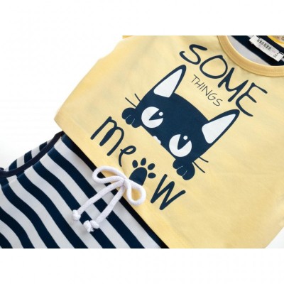 Плаття Breeze з котиком (14582-110G-yellow)