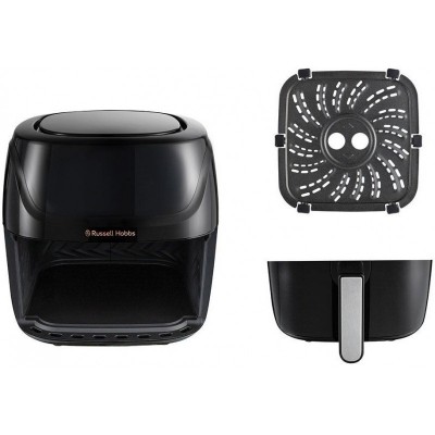 Мультипіч Russell Hobbs SatisFry Air Medium, 1350Вт, чаша-4л, сенсорне керув., алюміній/пластик,чорно-сірий