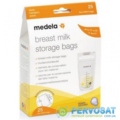 Пакет для хранения грудного молока Medela 25 шт (008.0406)
