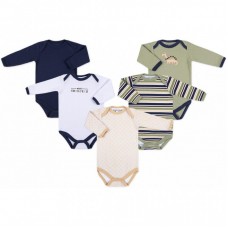 Боді Luvable Friends 5 шт з довгими рукавами для хлопчиків (38055.6-9) Боді Luvable Friends 5 шт з довгими рукавами для хлопчиків (38055.6-9)