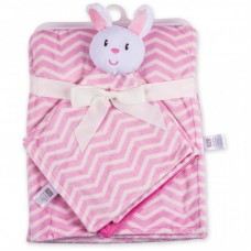 Дитяча ковдра Luvable Friends в комплекті з серветкою для дівчаток (50446.BP.F) Дитяча ковдра Luvable Friends в комплекті з серветкою для дівчаток (50446.BP.F)