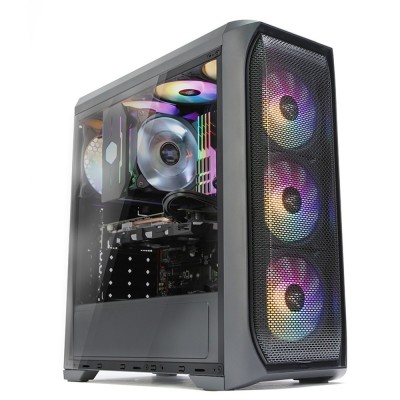 Корпус Zalman N5 MF, MidT, 2xUSB2.0,1xUSB3.0, 4x120мм RGB LED,акрил(бічна панель),безБЖ,чорний