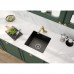 Мийка кухонна Deante Sabor, кераміка, квадрат, без крила, 450х478х217мм, чаша - 1, врізна+накладна, чорний