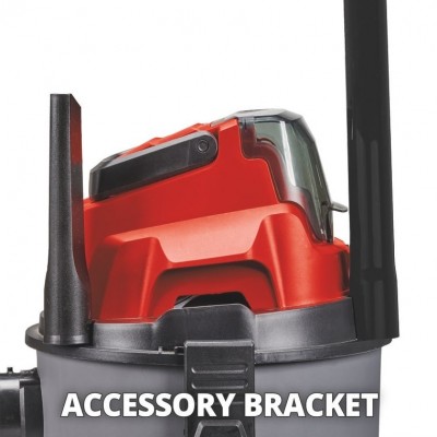 Пилосос професійний акумуляторний Einhell TC-VC 18/15 Li-Solo, PXC 18В, 8кПа, контейнер 15л, без АКБ та ЗП