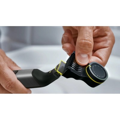 Бритва електр. Philips OneBlade Pro 360, Li-Ion, сух.+волог., індикатор заряду, м'який чохол, чорний