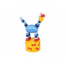 Іграшка goki натисни і тряси Динозавр синій Іграшка goki натисни і тряси Динозавр синій