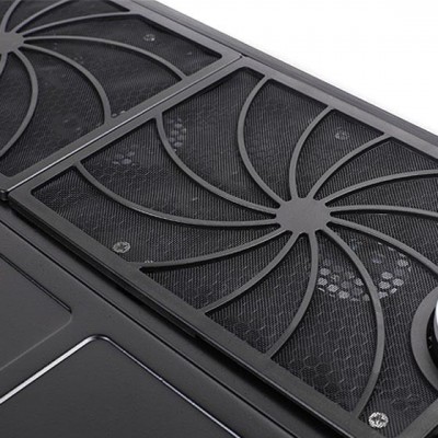 Корпус SilverStone GRANDIA GD08B, без БЖ, 2хUSB3.0, 3x120mm Black fans, HTPC, Black