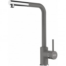 Змішувач для кухні Franke Sirius Pull Out, довж.виливу - 298 мм, поворотний, 1 важіль , хром- сірий камінь