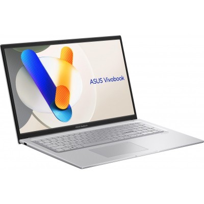 Ноутбук ASUS Vivobook 17 X1704VA-AU663 17.3" FHD IPS, Intel U300, 16GB, F512GB, UMA, noOS, Сріблястий