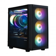Корпус Zalman M4 SE без БЖ, 1xUSB3.0, 2xUSB2.0, 6x120мм FRGB, VGA 320мм, LCS ready, TG Side Panel, mATX, чорний