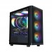 Корпус Zalman M4 SE без БП, 1xUSB3.0, 2xUSB2.0, 6x120мм FRGB, VGA 320мм, LCS ready, TG Side Panel, mATX, чорний