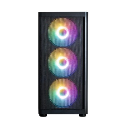 Корпус Zalman M4 SE без БП, 1xUSB3.0, 2xUSB2.0, 6x120мм FRGB, VGA 320мм, LCS ready, TG Side Panel, mATX, чорний