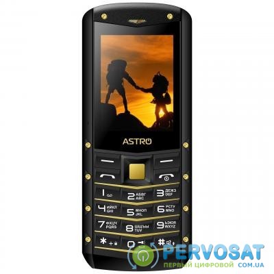 Мобильный телефон Astro B220 Black-Gold