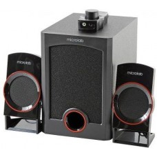 Акустична система MICROLAB M-111 2.1, 12W, mini-jack, чорний