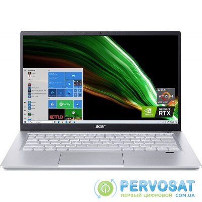 Ноутбук Acer Swift X SFX14-41G 14FHD IPS/AMD R5 5600U/16/512F/NVD3050-4/Lin/Gold