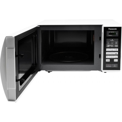 Мікрохвильова піч Panasonic, 25л, 800Вт, дисплей, відкрю ручкою, біло-чорний