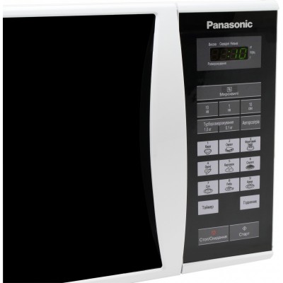 Мікрохвильова піч Panasonic, 25л, 800Вт, дисплей, відкрю ручкою, біло-чорний