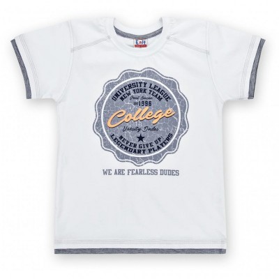 Футболка дитяча E&H "College" (4678-140B-white)