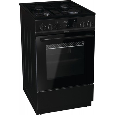 Плита Gorenje K535B комбінована, 62л, 50x60см, дисплей, чорний