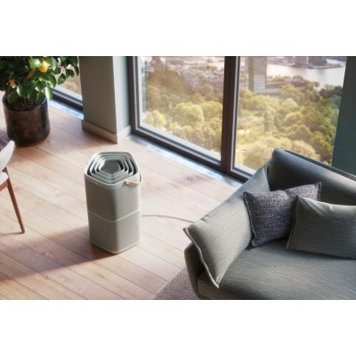 Очищувач повітря Electrolux, 92м2, 442м3/год, дисплей, 5-и шаровий HEPA фільтр, Wi-Fi, 9 режимів, сірий