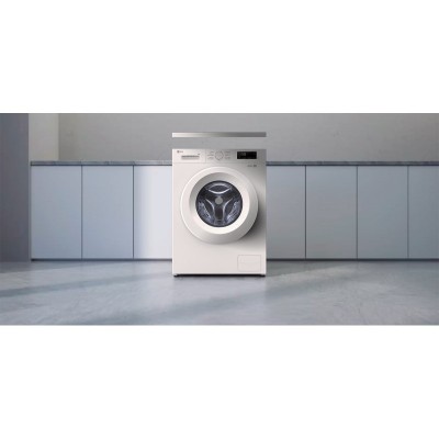 Пральна машина LG фронтальна, 6кг, 1200, A+++, 44см, дисплей, пара, інвертор, білий