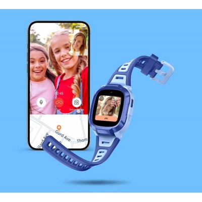 Дитячий годинник-телефон Mibro P6, 1.4", 240x280, GPS, 2MP, 900мА·год, 2АТM, синій