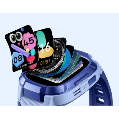 Дитячий годинник-телефон Mibro P6, 1.4", 240x280, GPS, 2MP, 900мА·год, 2АТM, синій