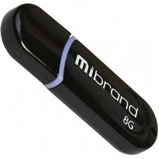 USB флеш накопичувач Mibrand 8GB Panther Black USB 2.0 (MI2.0/PA8P2B) USB флеш накопичувач Mibrand 8GB Panther Black USB 2.0 (MI2.0/PA8P2B)