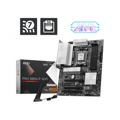 Материнcька плата MSI PRO B850-P WIFI sAM5 B850 4xDDR5 M.2 HDMI WiFi BT ATX