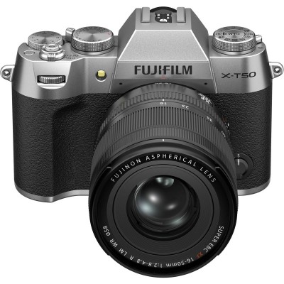 Цифр. фотокамера Fujifilm X-T50 + XF16-50mmF2.8-4.8 R LM WR Kit Silver