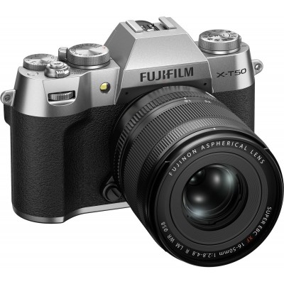 Цифр. фотокамера Fujifilm X-T50 + XF16-50mmF2.8-4.8 R LM WR Kit Silver