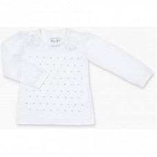 Кофта Breeze з шифоновими рукавами і стразами (8840-116G-white) Кофта Breeze з шифоновими рукавами і стразами (8840-116G-white)