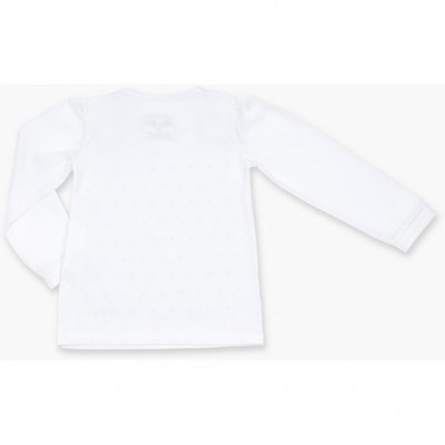 Кофта Breeze з шифоновими рукавами і стразами (8840-116G-white)