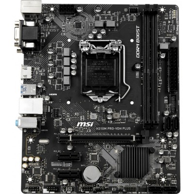 Материнcька плата MSI H310M_PRO-VDH_PLUS s1151 H310 2xDDR4 HDMI-DVI-VGA mATX