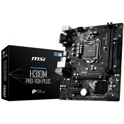Материнcька плата MSI H310M_PRO-VDH_PLUS s1151 H310 2xDDR4 HDMI-DVI-VGA mATX