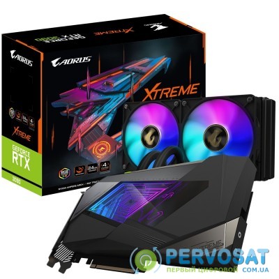 Відеокарта GIGABYTE GeForce RTX3090 24GB GDDR6X AORUS XTREME WATERFORCE 3xHDMI/3xDP