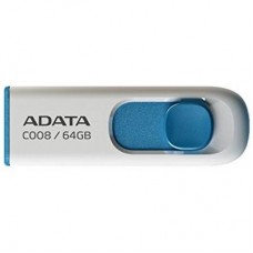 USB флеш накопитель A-DATA 64GB C008 White+Blue USB 2.0 (AC008-64G-RWE)
