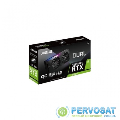 Видеокарта ASUS GeForce RTX3060Ti 8Gb DUAL OC V2 LHR (DUAL-RTX3060TI-O8G-V2)