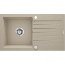 Мийка кухонна Deante Zorba, граніт, прямокутник, з крилом, 760х440х160мм, чаша - 1, накладна, пісок Мийка кухонна Deante Zorba, граніт, прямокутник, з крилом, 760х440х160мм, чаша - 1, накладна, пісок
