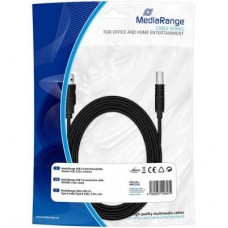 Кабель для принтера USB 2.0 AM/BM 5.0m MediaRange (MRCS102)