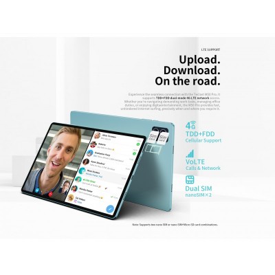 Планшет Teclast M50 Pro 10.1&quot; 8GB, 256GB, LTE, 6000mAh, Android, блакитний