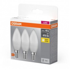 Набір ламп 3шт OSRAM LED E14 4.9Вт 2700К 470Лм B40 Набір ламп 3шт OSRAM LED E14 4.9Вт 2700К 470Лм B40