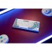 Клавіатура механічна Lemokey  P1 Pro 84Key, Keychron Super Red, WL/BT/USB-A, QMK/VIA, Hot-Swap, EN/UKR, RGB,  Knob, Space Silver