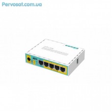 Маршрутизатор Mikrotik hEX PoE lite (RB750UPr2) Маршрутизатор Mikrotik hEX PoE lite (RB750UPr2)