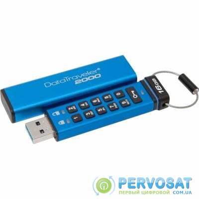USB флеш накопитель Kingston 64GB DT 2000 Metal Security USB 3.0 (DT2000/64GB)