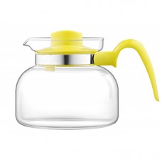 Заварник Termisil Maja, 1000мл, бочка, боросилікатне скло+пластик, лайм Заварник Termisil Maja, 1000мл, бочка, боросилікатне скло+пластик, лайм