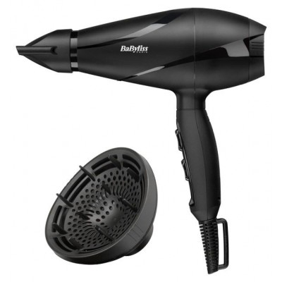 Фен Babyliss, 6613DE, 2200 Вт, 1 концентратор, дифузор, чорний