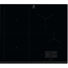Варильна поверхня Electrolux індукційна, 60см, розширена зона, датчик кипіння, датчик смаження, сенсорний дисплей, Hob2Hood, чорний Варильна поверхня Electrolux індукційна, 60см, розширена зона, датчик кипіння, датчик смаження, сенсорний дисплей, Hob2Hood, чорний