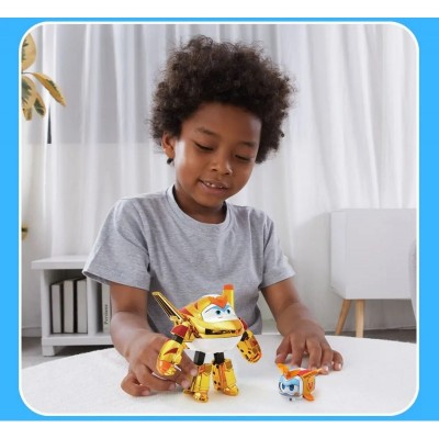 Ігровий набір Super Wings Transforming Золотий Хлопчик і улюбленець (Golden Boy & Pet)